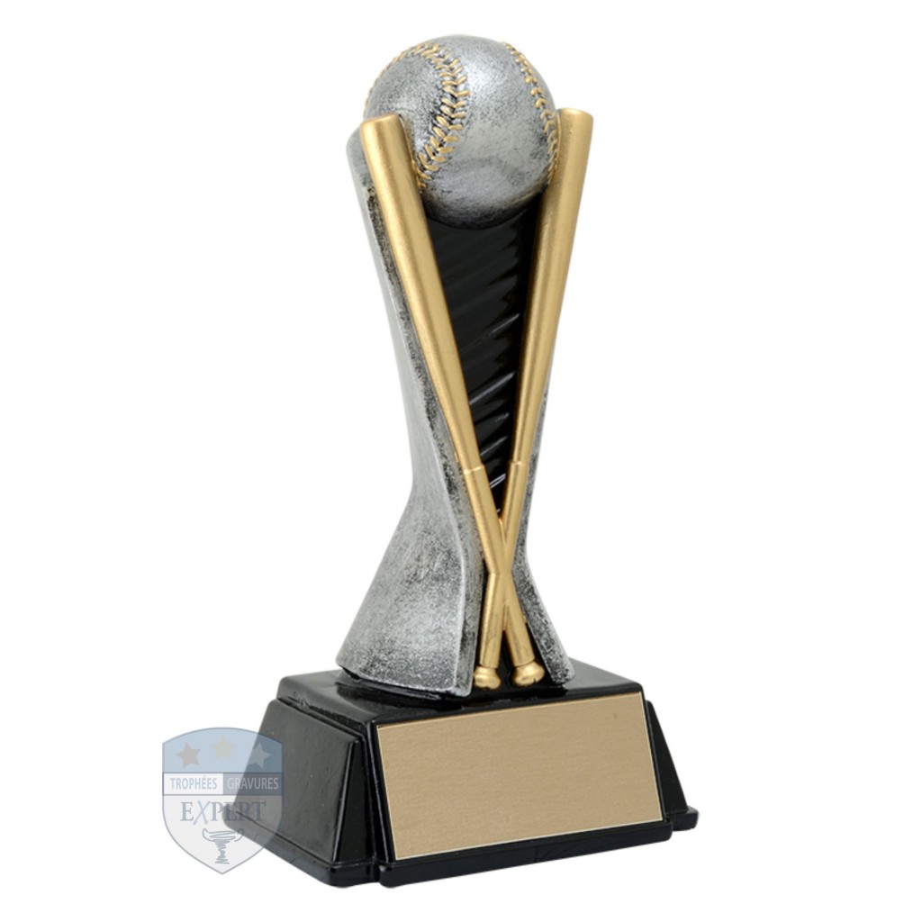 Trophée Baseball Prêt à Exposer – Plaque De Gravure Neuve Incluse