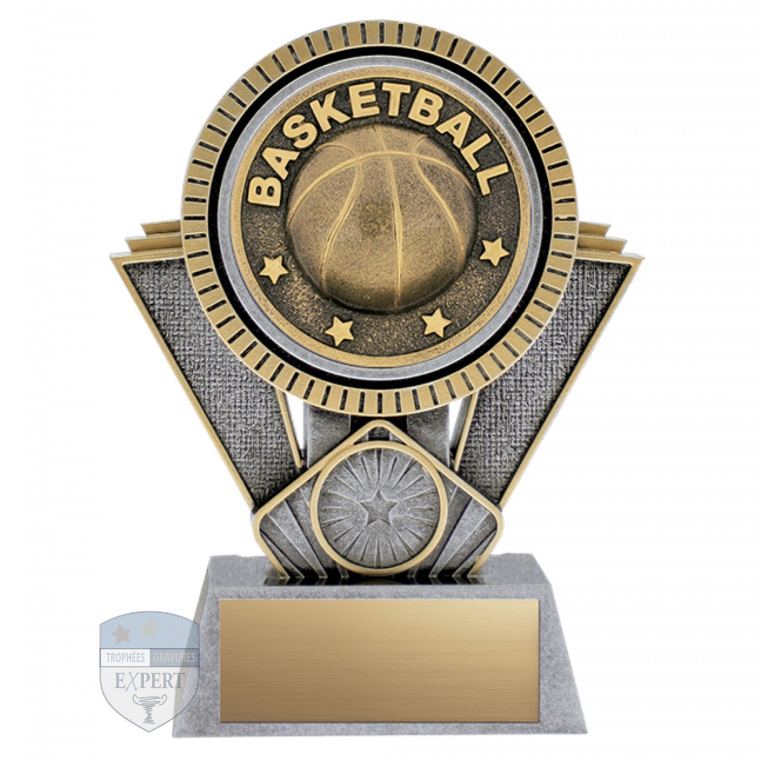 Trophée Colonne Marbre Bleu Blanc Récompenses Trophées Coupes