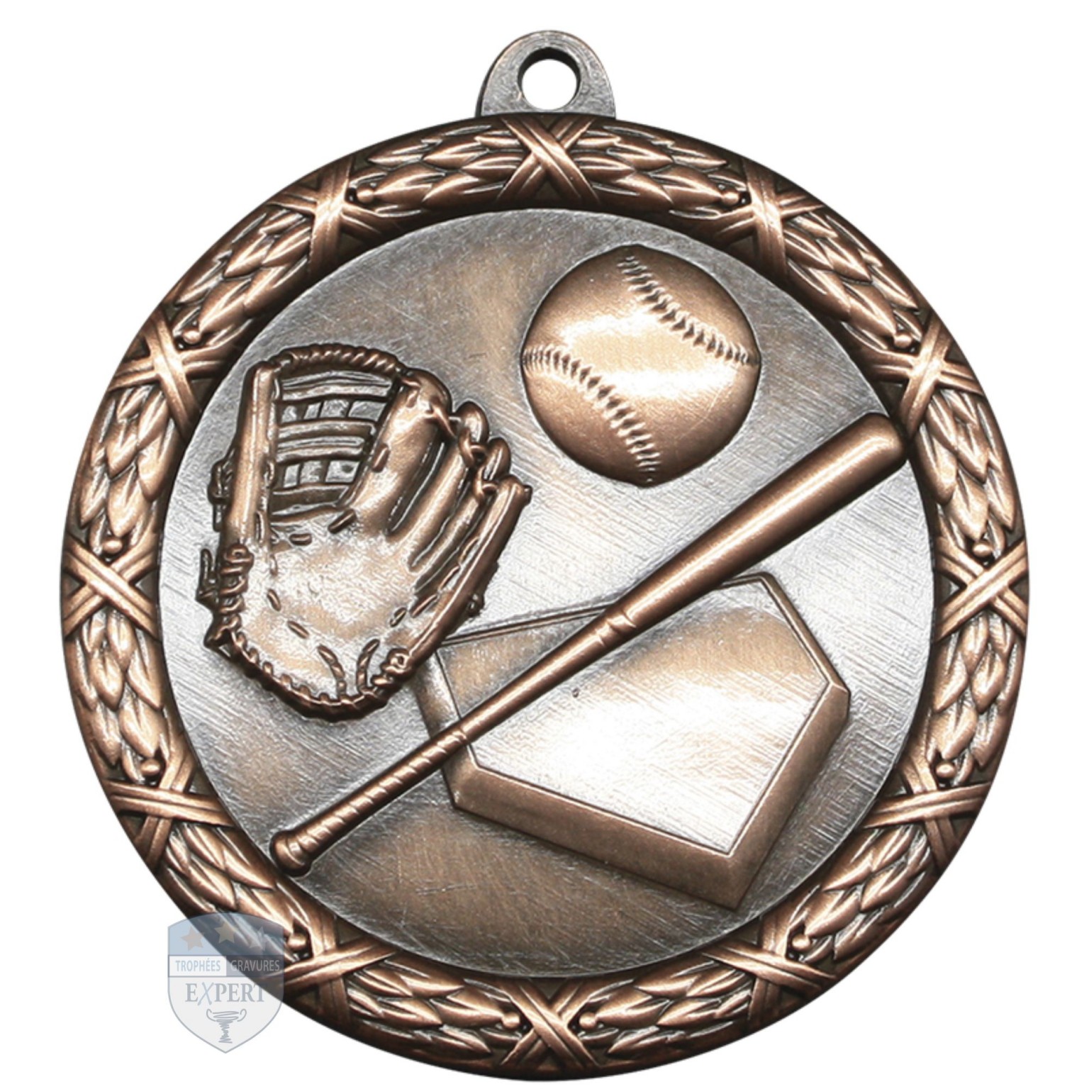 Trophée Baseball Prêt à Exposer – Plaque De Gravure Neuve Incluse